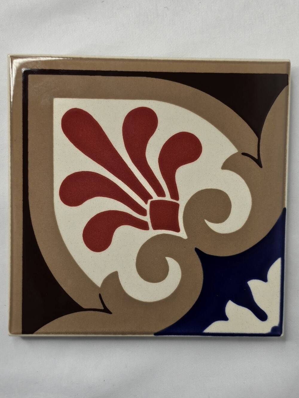 Minton Tile US Capitol Replica Besheer Art Handpainted Ceramic Trivet Plaque 6"
